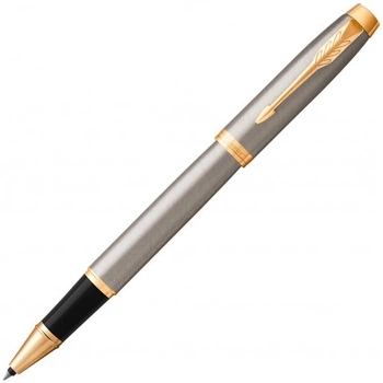Ручка-ролер Parker IM 17 Brushed Metal GT RB (22 222)