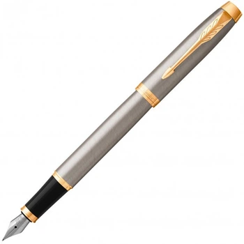 Ручка пір’яна Parker IM 17 Brushed Metal GT FP F (22 211)