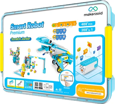 Конструктор Makerzoid Smart Robot Premium 400 деталей (MKZ-PF-PM)