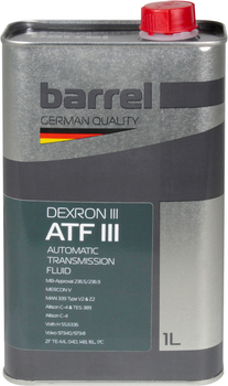 Трансмиссионное масло ATF III (Barrel) Dexron III 1л.