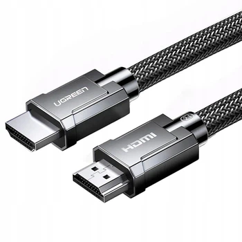 Кабель HDMI Ugreen HD135 2.1 сверхскоростной 8К 60 Гц 3.0 м Luxury Zinc Alloy Серый (1013-693-00)