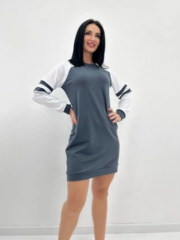 Жіноча спортивна сукня Fashion з двонитки 50/52 графіт
