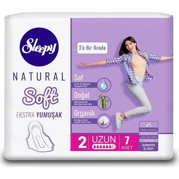 Гігієнічні прокладки Sleepy Soft Long 6 крапель 7 шт