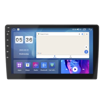 Магнитола 2 din Lesko W-09 экран 9" QLED Prime 2/32 4G CarPlay Wi-Fi GPS Android 14 1280*720 охлаждение