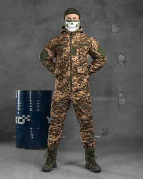 Тактичний теплий військовий комплект Fantom ( Куртка + Штани ), Камуфляж: Піксель, Розмір: XXXXL