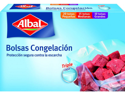 Пакети для заморозки Albal Bolsas Congelacion тришарові 45 шт (8410208958720)