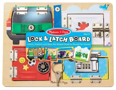 Ігрова дошка Melissa & Doug Lock and Latch Board (0000772195409)