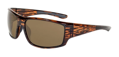 Поляризационные очки защитные 2в1 BluWater BABE WINKELMAN Polarized (brown) коричневые