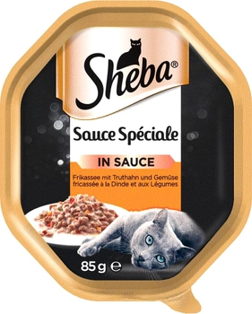 Вологий корм для котів Sheba Sauce Speciale з індичкою в соусі 85 г (5900951290558)
