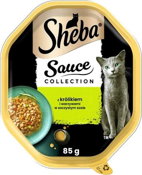 Вологий корм для котів Sheba Sauce Speciale з кроликом та овочами 85 г (5900951290008)