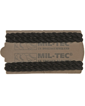 Еластичні ремінці тактичні Mil-Tec 4шт Для підкріплення штанів до взуття One size Чорний US HOSENGUMMIBAND SCHWARZ (2PAAR) (12930002)