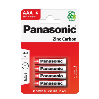 Baterie cynkowo-węglowe Panasonic AAA 4 szt. PNR03-4BP (5410853032861)