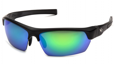 Поляризационные очки защитные 2в1 Venture Gear TENSAW Polarized (green mirror) зеркальные сине-зеленые
