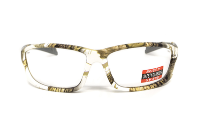 Захисні тактичні окуляри Global Vision Hercules-5 White Camo (clear), прозорі в камуфльованій оправі