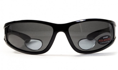 Поляризаційні окуляри біфокальні BluWater Bifocal-3 (+2.0) Polarized (gray) сірі