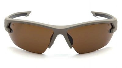 Окуляри захисні відкриті Venture Gear Tactical SEMTEX Tan (Anti-Fog) (bronze) коричневі