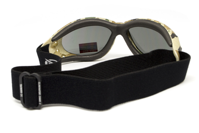 Захисні тактичні окуляри з ущільнювачем Global Vision Eliminator Camo Pixel (gray), сірі в камуфльованій оправі