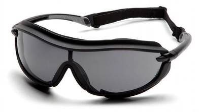 Захисні окуляри з ущільнювачем Pyramex XS3-PLUS (Anti-Fog) (gray) сірі