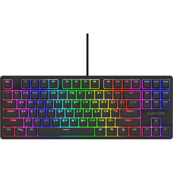 Механічна ігрова клавіатура HATOR Rockfall 2 Optica Black TKL Black (HTK-730)
