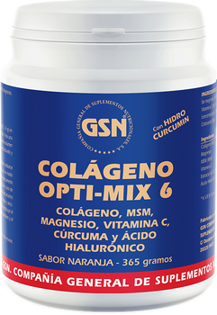 Комплекс GSN Colageno Opti-Mix 6 апельсин з вітаміном С 365 г (8426609020614)