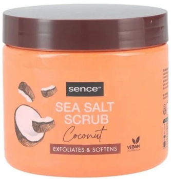 Peeling do ciała Sence Beauty Sea Salt Scrub Coconut Exfoliates & Softens 500 g (8720847370761)
