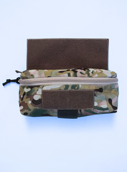 Напашник прямокутний сумка, підсумок напашник тактичний утилітарний з кріпленням до плитоноски на велкро Мультикам