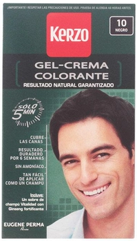 Фарба для волосся Kerzo Dye For Man Cream Gel 10 Black 100 г (3140100229677)