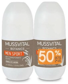 Zestaw dezodorantów Mussvital Botanics Men Sport Deo Sensitive 2 x 75 ml (8430442010176)