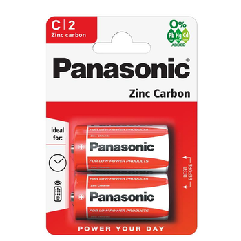 Baterie cynkowo-węglowe Panasonic C 2 szt. PNR14-2BP (5410853032809)