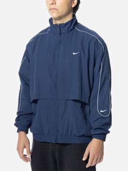 Kurtka wiatrówka męska sportowa Nike Solo Swoosh Woven Track Jacket "Navy" FB8622-410 M Granatowa (196607424230)