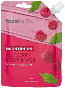 Маска для тела Face Facts Brightening Raspberry Body Mask освежающая 200 мл (5031413928747)