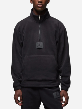 Bluza męska nierozpinana streetwear z kołnierzykiem Nike Jordan Essentials Winterized Fleece Half-Zip FD7863-010 M Czarna (196969043254)