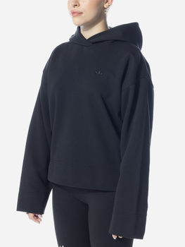 Bluza damska z kapturem oversize Adidas Premium Essentials Short Hoodie W "Black" IC5247 L Czarna (4066752907451)