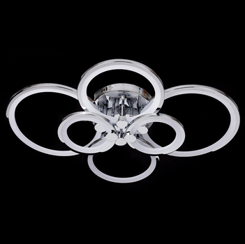 Люстра світлодіодна LED Свет SL-5332/2+2+2 CR хром + пульт управління 192W