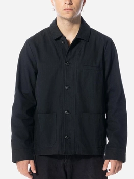 Kurtka przejściowa męska Olaf Herringbone Workwear Blazer "Black" M140505-BLACK L Czarna (8720104764227)