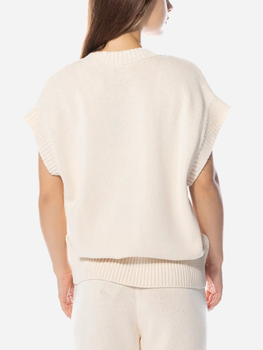 Kamizelka damska oversize Adidas Knit Vest W "Cream Beige" IM3827 M Beżowa (4066763110857)