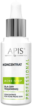 Концентрат для обличчя Apis Acne-Stop для шкіри, схильної до акне 30 мл (5901810000554)