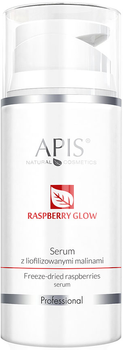 Сироватка для обличчя Apis Raspberry Glow з ліофілізованою малиною 100 мл (5901810003265)