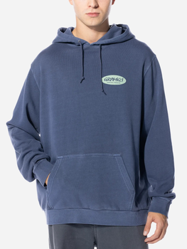 Худі оверсайз чоловіче Gramicci Original Freedom Oval Hooded Sweatshirt "Синє Pigment" G3FU-J079-Синє-PIGME L Темно-синє (195612542229)