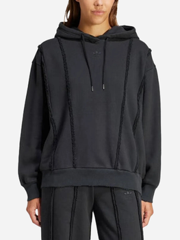 Худі оверсайз жіноче Adidas Oversized Distressed Hoodie W "Black" IY9027 S Чорне (4067889707471)