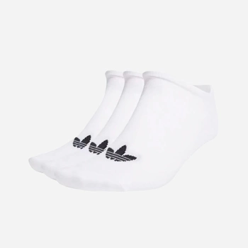 Zestaw męskich skarpet bawełnianych Adidas Trefoil Liner Socks 3 Pairs "White" S20273 39-42 3 par Biały (4055012811348)