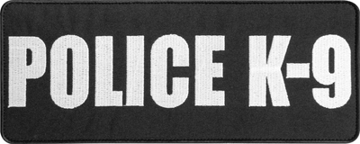 Набор шевронов 3 шт на липучке IDEIA Police K-9, вышитые патчи нашивки (4820227280926)