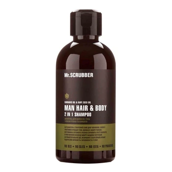 Мужской шампунь для волос и тела Mr.Scrubber Solid Man Hair&Body Shampoo 2 In 1