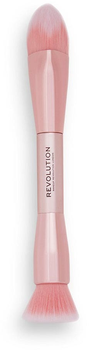 Пензель Makeup Revolution Create Your Look Seamless Finish Foundation Dual Brush двосторонній для точного нанесення основи (5057566552233)