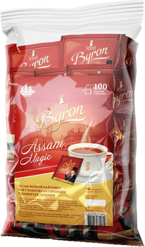 Чай чорний Лорд Байрон Ассам 100 пакетиків (4820053771889)