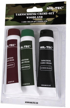 Грим для обличчя Mil-Tec Кремові фарби 3 кольори TARNSCHMINKCREME SET W/L (16332000)