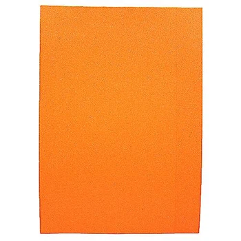 Фоаміран "Помаранчевий" Fluorescent Glitter A4 (21X29.7 см) з клеєм 10 аркушів Josef Otten (17FAK4-005)
