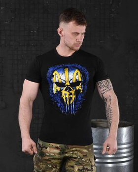 Тактическая мужская футболка с Гербом Украины XL черная (14781)
