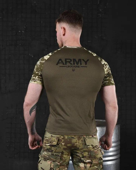 Тактическая потоотводящая мужская футболка Army 2XL олива+пиксель (85606)