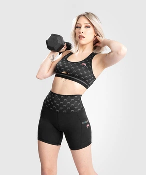Жіночі компресійні шорти Venum Monogram Black Pink Gold (VENUM-04582-537-XS)
